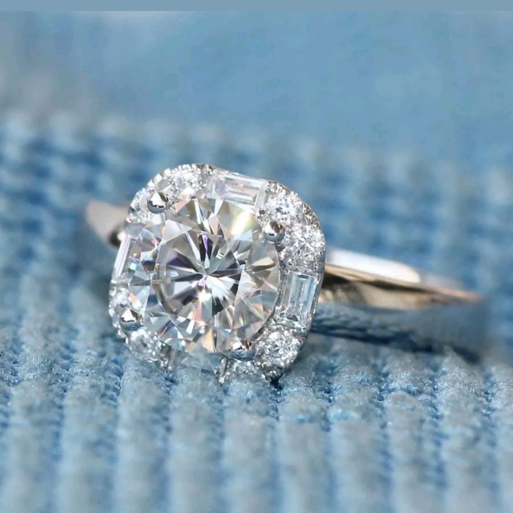 925 sterling silver stamped Wedding engagement - Picture 4 of 10